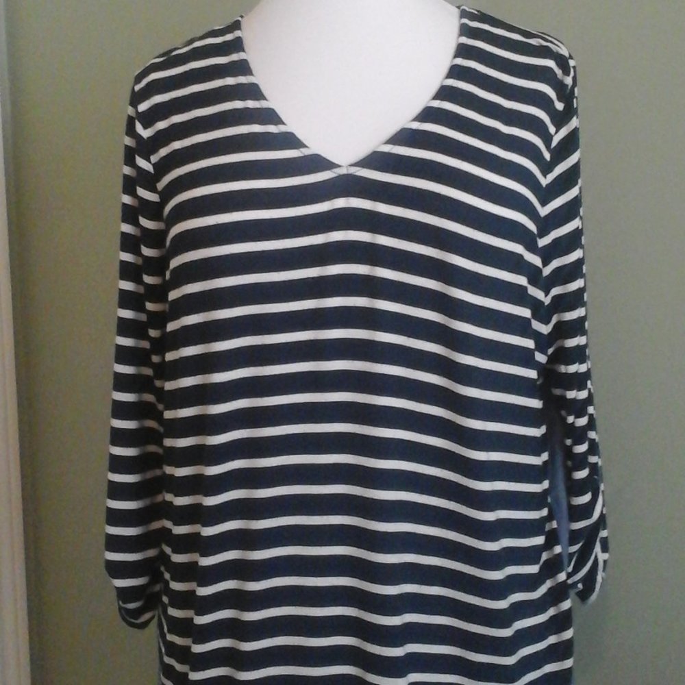 Tribal Striped Top, XL